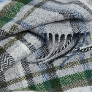 4Картинка Foxford Blue and Grey Lambswool Scarf